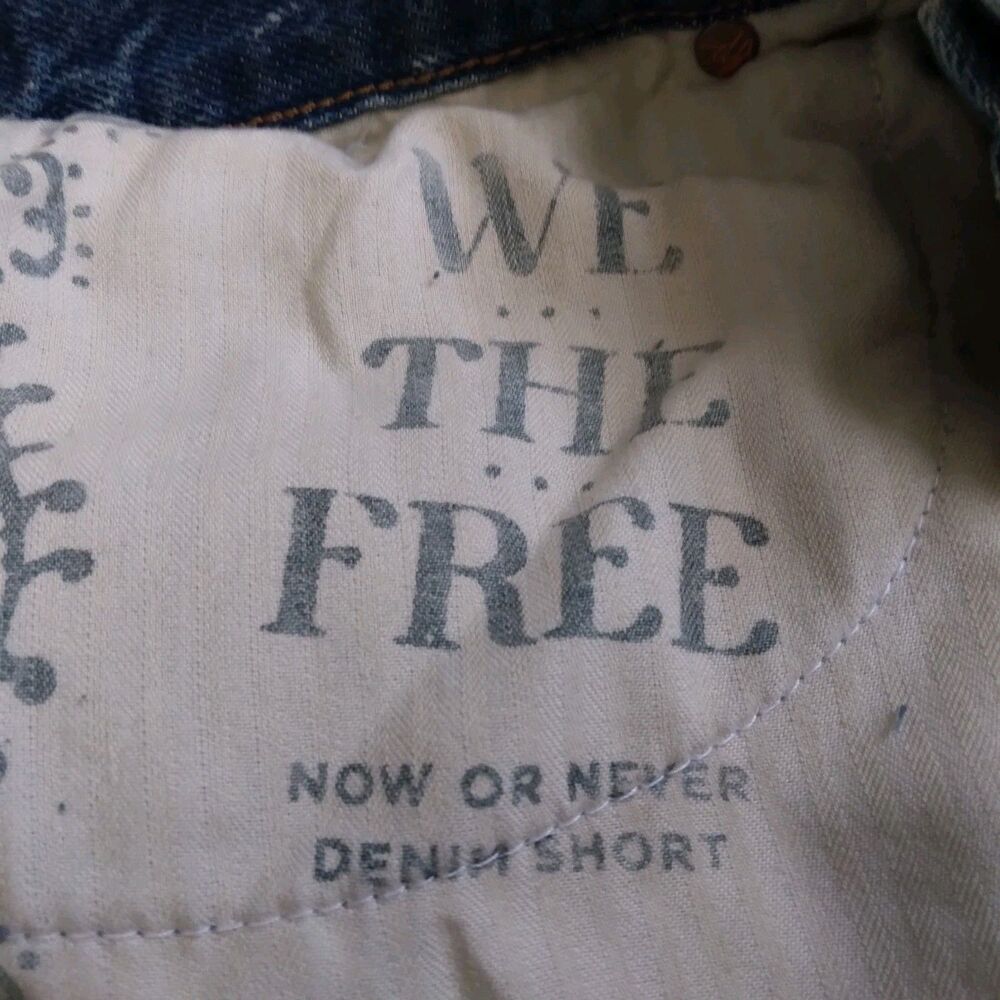 We The Free Now Or Never Denim Shorts Casual Festival Boho Women's Size 29 - Picture 5 of 10